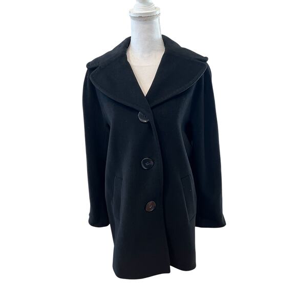 Ellen Tracy Jackets & Blazers - Ellen Tracy Stunning Classic Wool Blend Office Ready Coat Black 6